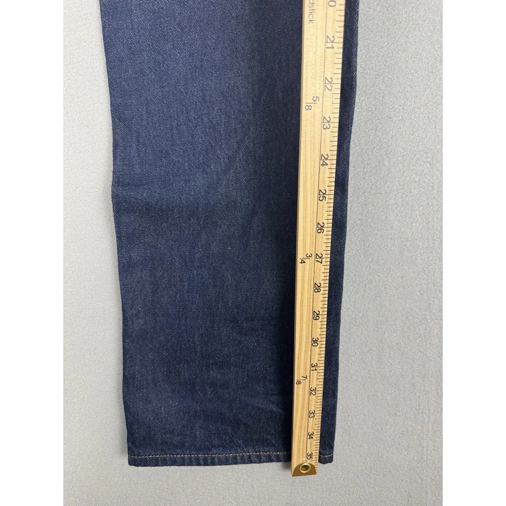 Levis Premium 501 Selvedge Denim Jeans Mens 26x36 (fits 30x35) Dark Wash Blue